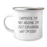 Funny Carpenter Gifts from Friends for Christmas Unique Camping Mugs - Image 1